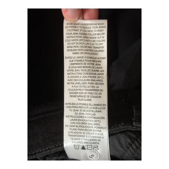 Frame Denim jeans The Pixie Arrow bootcut black size 31 - Picture 7 of 7
